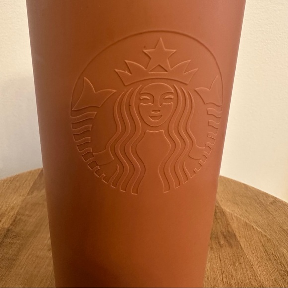 Starbucks  Terracotta Recycled Plastic Triangle Tumbler 16 oz New Without Tags - Picture 2 of 15